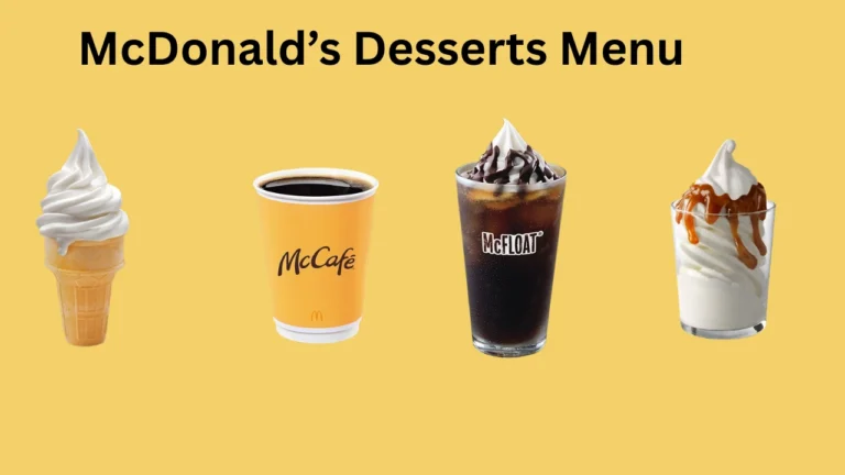 Mcdonalds Dessert Menu With Prices