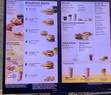 Mcdonalds Menu in Hawaii With Prices
