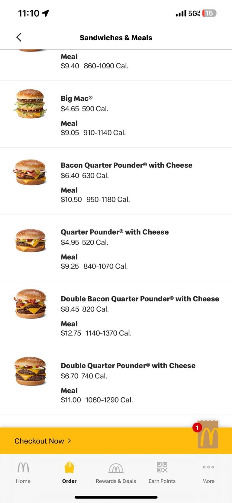 Mcdonalds Menu With Prices Lunch